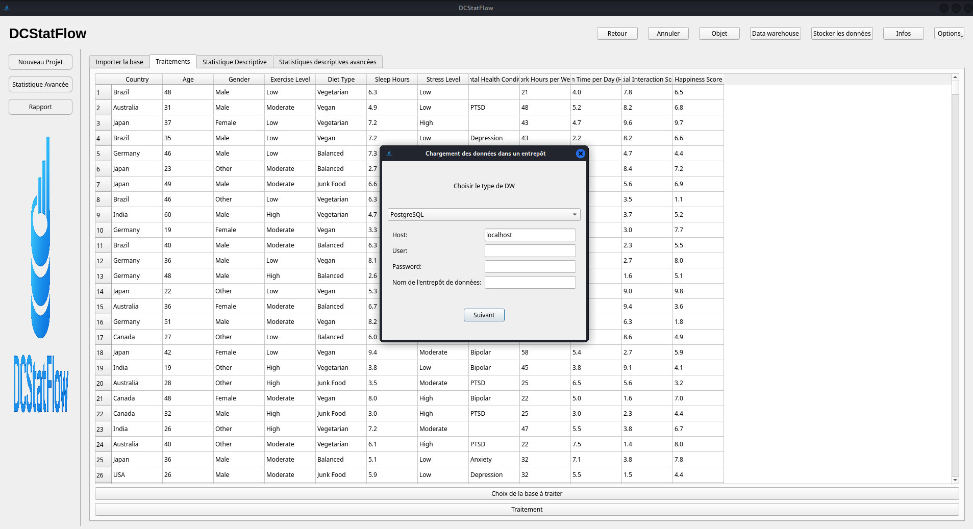 ETL et importation des données