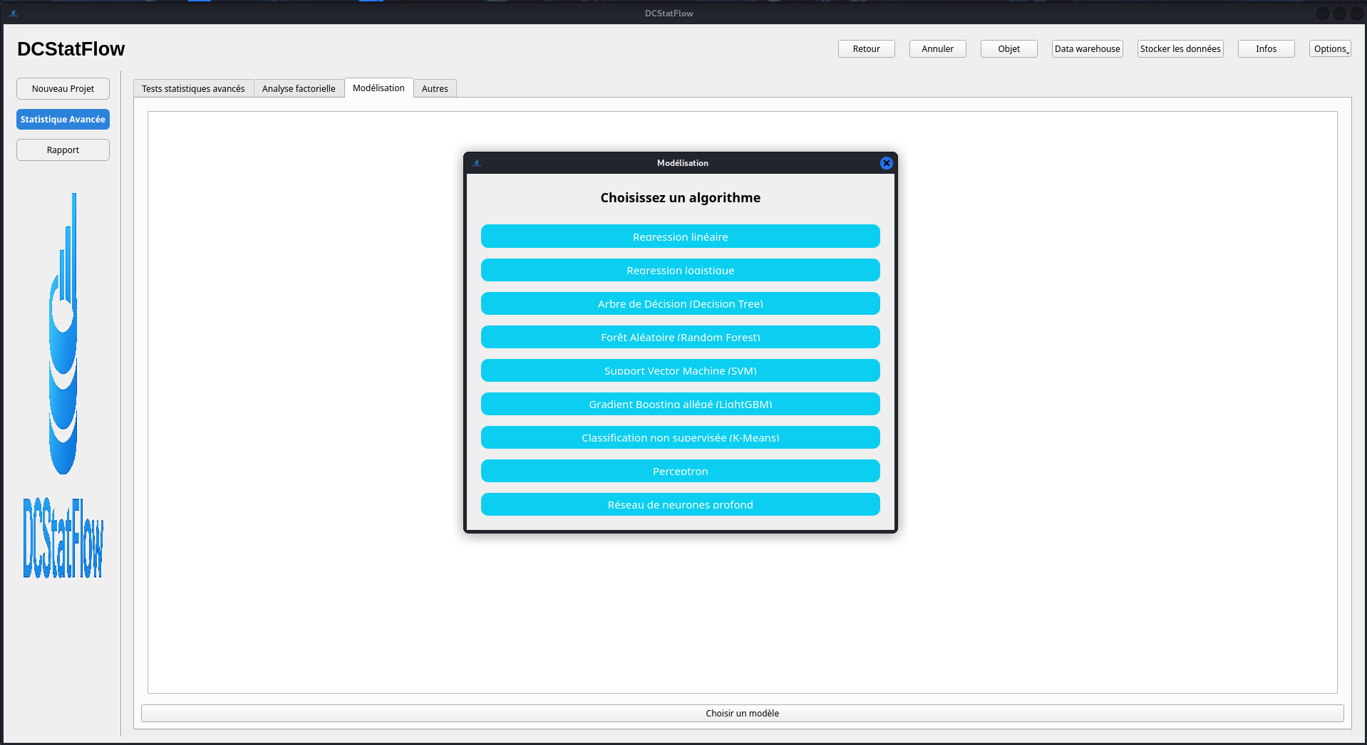 Machine Learning et statistique avancée